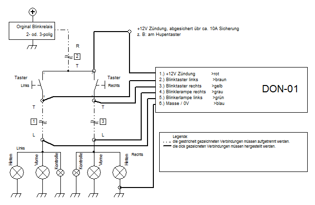 Hier sollte das Anschlussbild von DON-01 zu sehen sein Hier sollte das Anschlussbild von DON-01 zu sehen sein